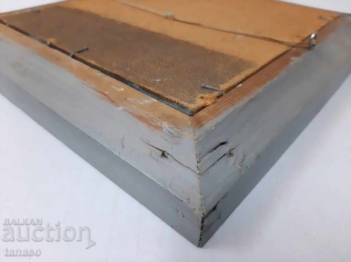 Old oil painting on fiberboard (3.3) - 5 Old oil painting on fiberboard (3.3) - 5