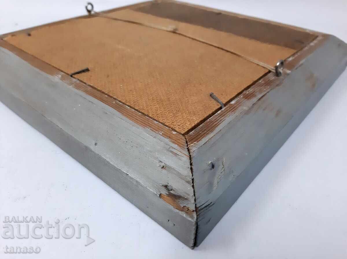 Old oil painting on fiberboard (3.3) - 7 Old oil painting on fiberboard (3.3) - 7