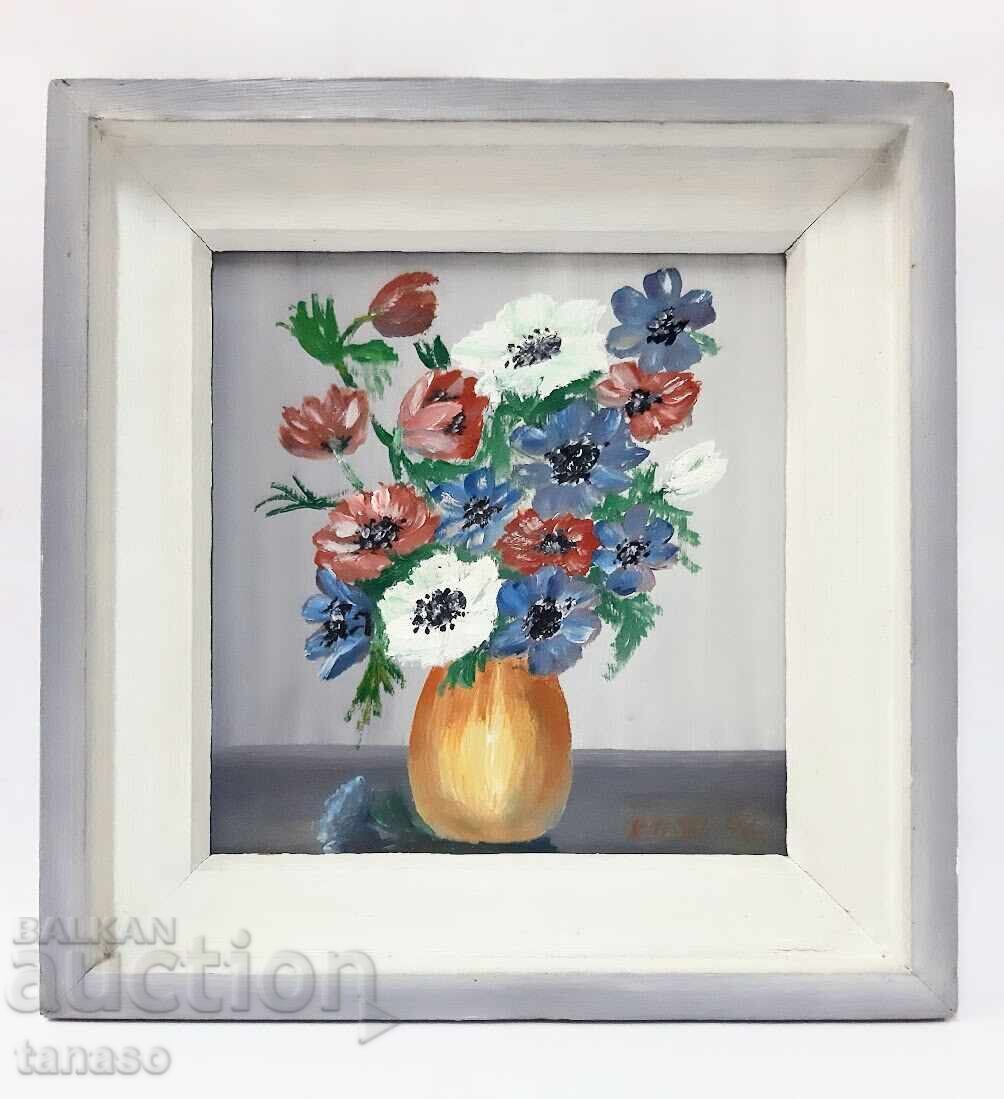 Old oil painting on fiberboard (3.3) Old oil painting on fiberboard (3.3)