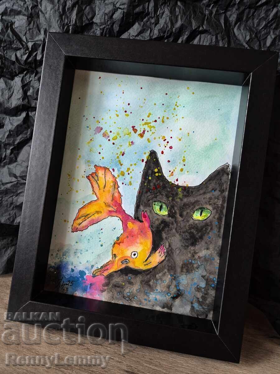 Ενυδρείο, ακουαρέλα με τιμή € 20.00 | 39.12 BGN