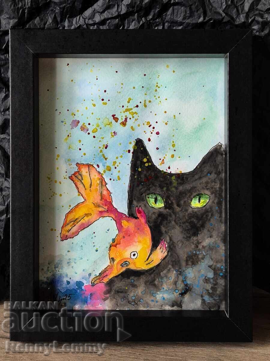 Ενυδρείο, ακουαρέλα