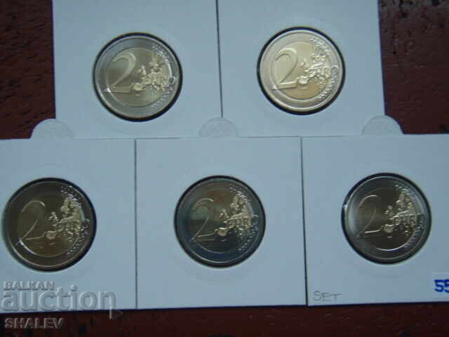 2 Euro 2015 Germany A, D, F, G, J "25 years" Germany 2 euro - 5 2 Euro 2015 Germany A, D, F, G, J "25 years" Germany 2 euro - 5