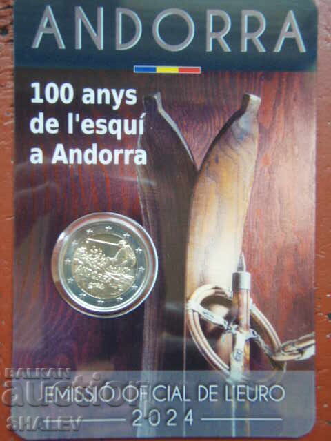 2 Euro 2024 Andorra / Andorra "Ski" (2) - Unc (2 euros)