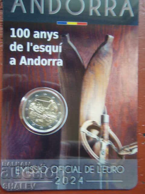 2 Euro 2024 Andorra / Андора "Ски" (2) - Unc (2 евро) с цена 48.89 лв. | € 25.00