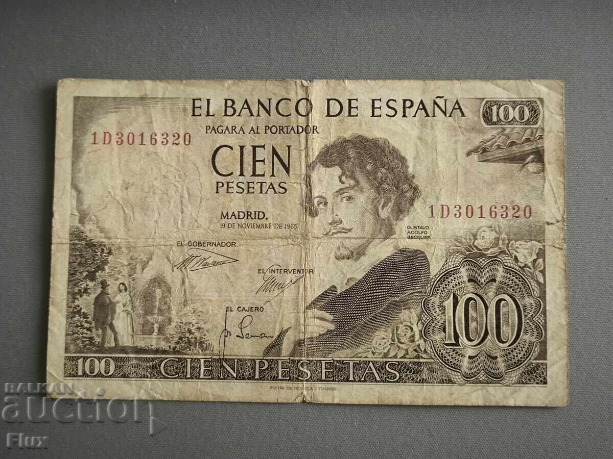 Banknote - Spain - 100 pesetas | 1965 Banknote - Spain - 100 pesetas | 1965