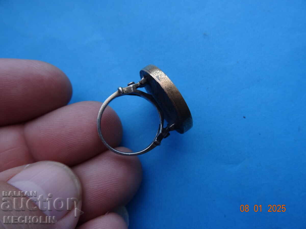 OLD SILVER RING - 5 OLD SILVER RING - 5