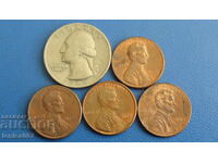 SUA - Monede (5 bucăți)