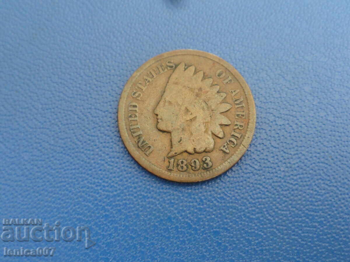 USA 1893 - 1 cent (m) - 5 USA 1893 - 1 cent (m) - 5