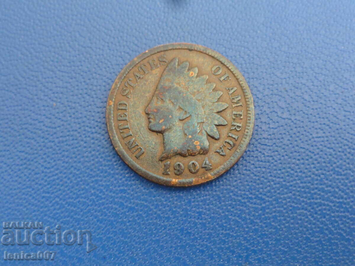 Licitație SUA 1904 - 1 cent (m)