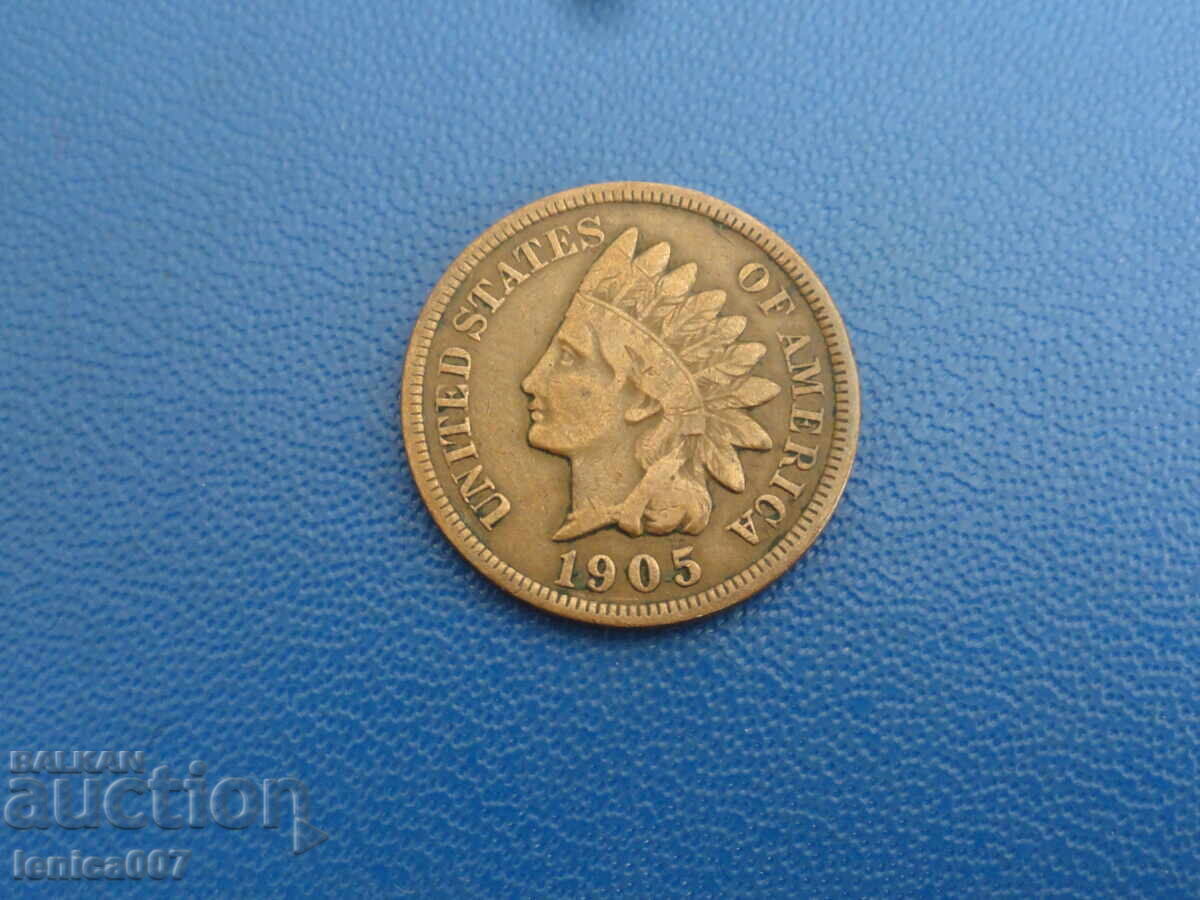 Auction USA 1905 - 1 cent (m) Auction USA 1905 - 1 cent (m)