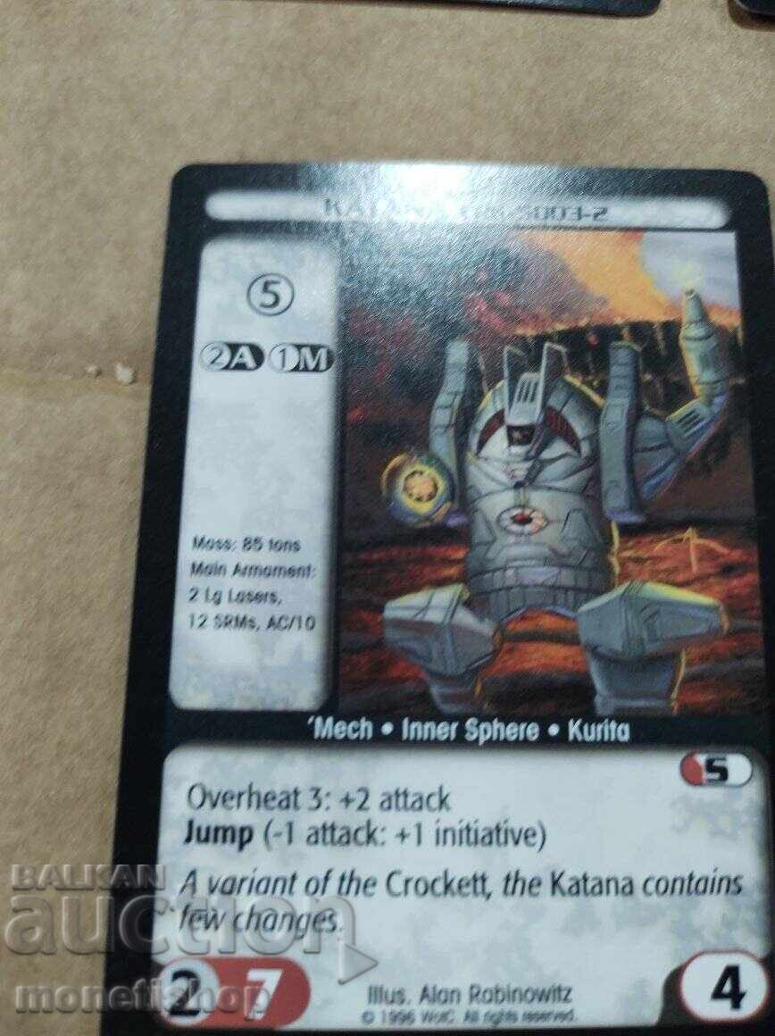 We offer a large collection of Batletech cards with price 12.00 BGN | € 6.14 We offer a large collection of Batletech cards with price 12.00 BGN | € 6.14