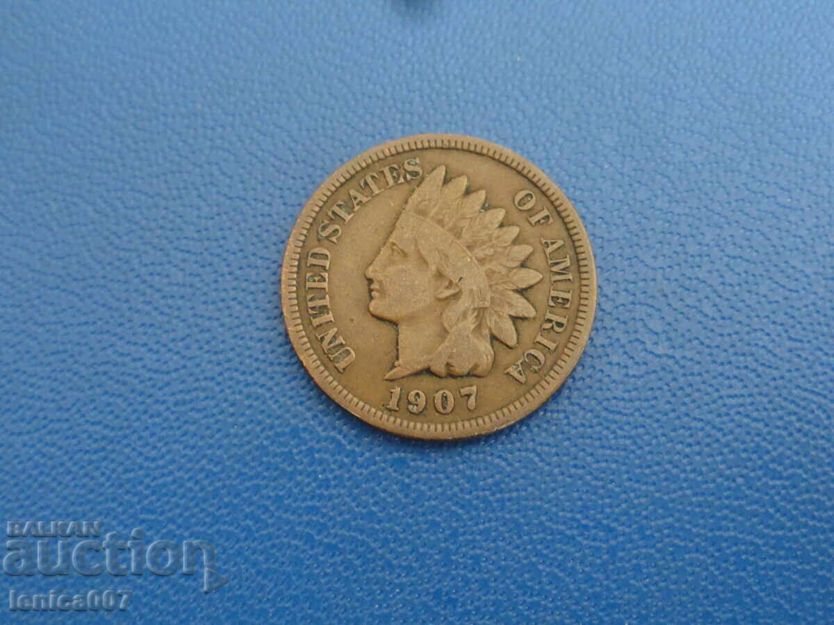 Auction USA 1907 - 1 cent (m) Auction USA 1907 - 1 cent (m)