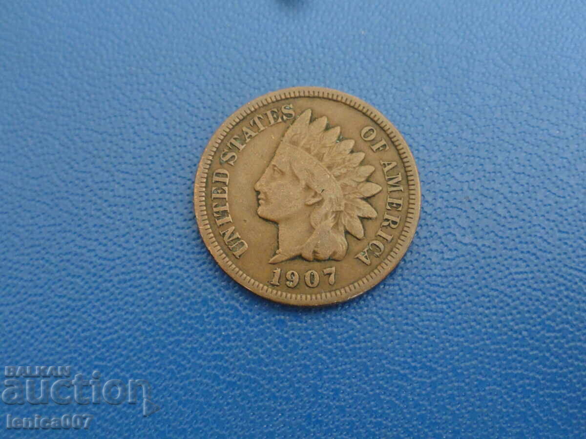 USA 1907 - 1 cent (m) USA 1907 - 1 cent (m)