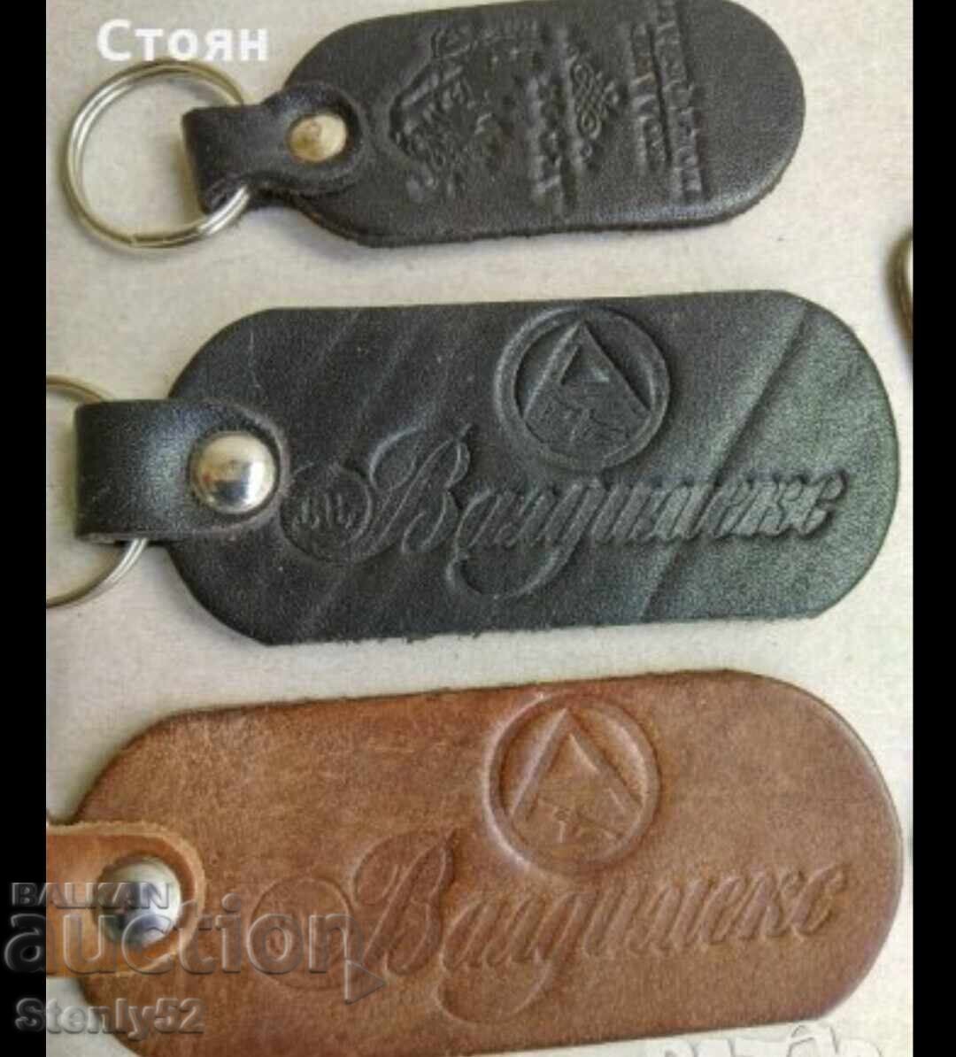 Δερμάτινα μπρελόκ 3 τμχ Δερμάτινα μπρελόκ 3 τμχ