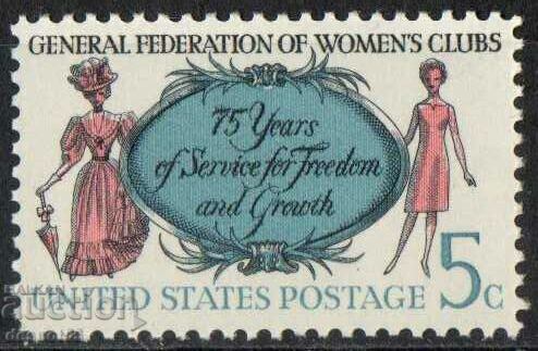 1966. USA. Women's clubs. 1966. USA. Women's clubs.