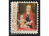 1966. USA. Christmas brand - Madonna and Child.