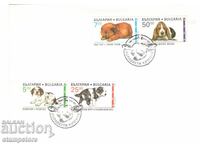 Envelope with stamps and special print Dogs