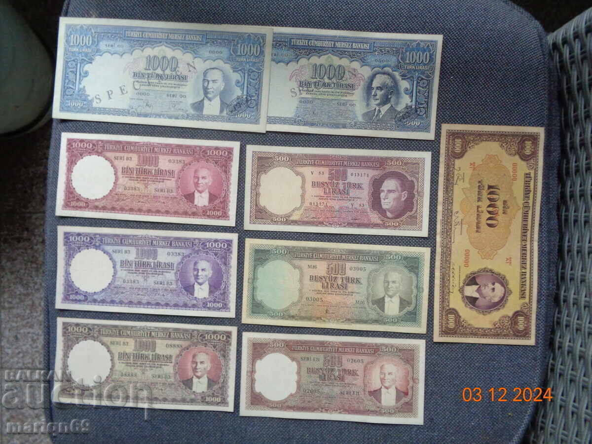 Very rare - the banknotes are copies of 1927-1953. Very rare - the banknotes are copies of 1927-1953.