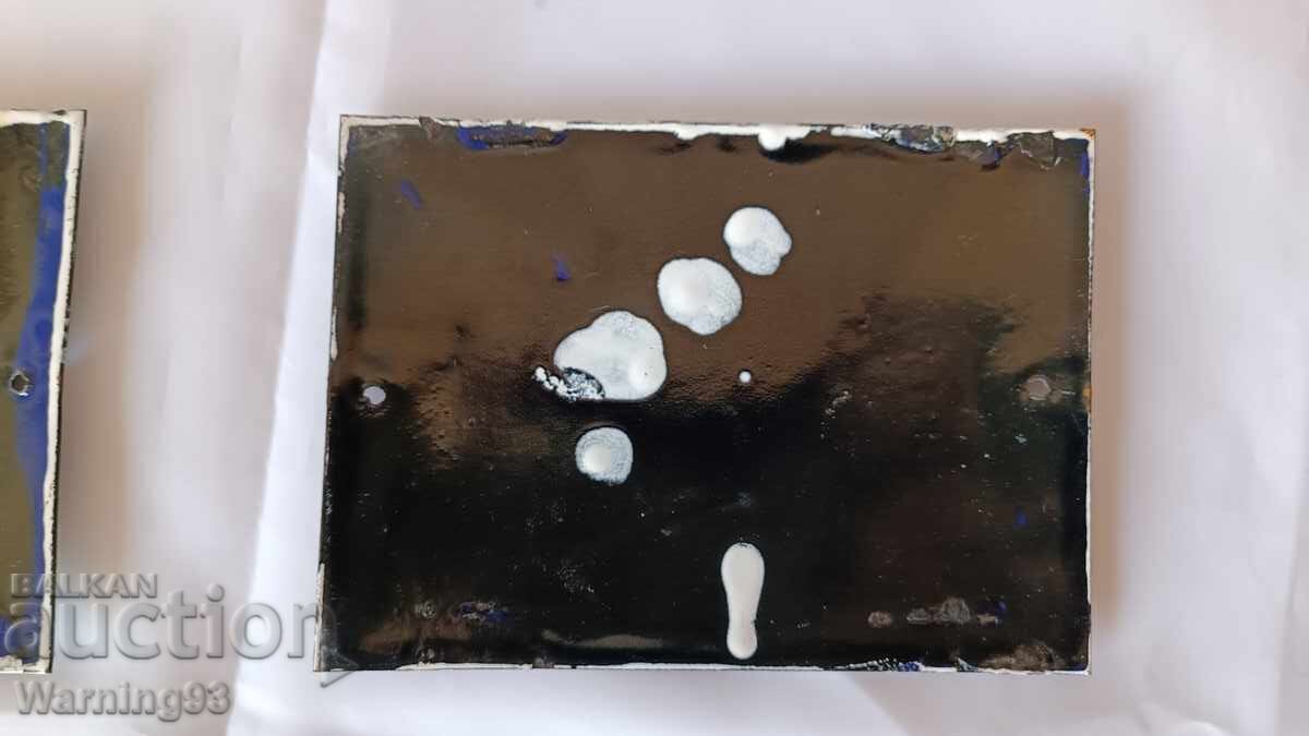 Semnele vechi emailate cu numărul stradal - SOC - nefolosite - 6