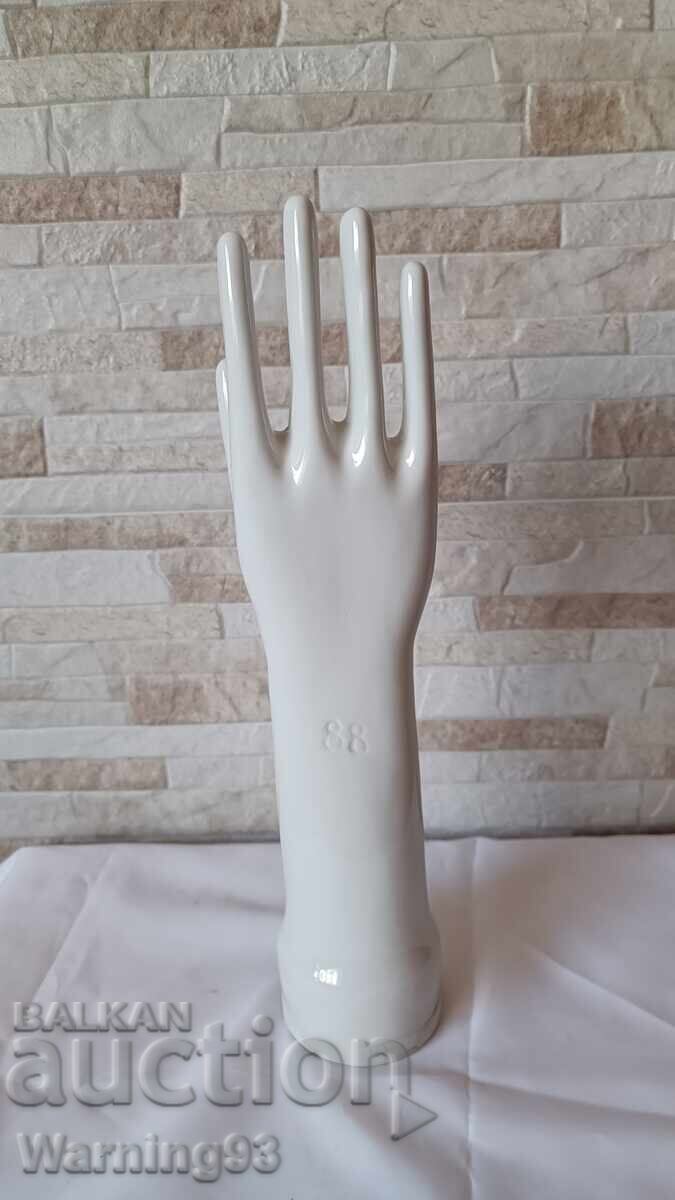 Porcelain hand - Bulgarian production - size 88 with price 95.00 BGN | € 48.57 Porcelain hand - Bulgarian production - size 88 with price 95.00 BGN | € 48.57