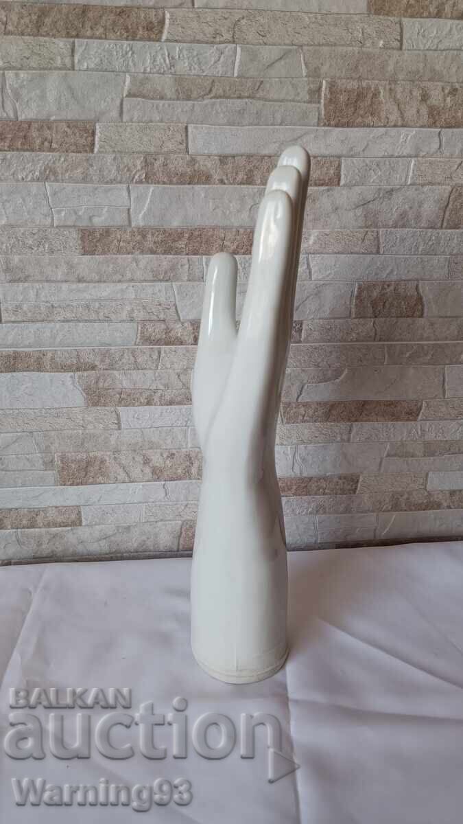 Porcelain hand - Bulgarian production - size 100 - 5 Porcelain hand - Bulgarian production - size 100 - 5