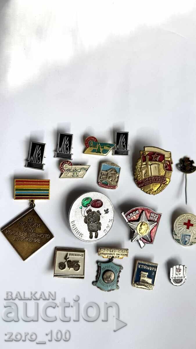 Auction Badges lot 16 pieces Auction Badges lot 16 pieces