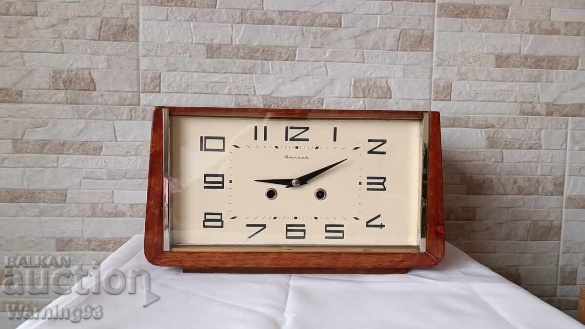 Παλιό ρωσικό ρολόι κορνίζας - Jantar - δεκαετία του 1970 - 5 Παλιό ρωσικό ρολόι κορνίζας - Jantar - δεκαετία του 1970 - 5