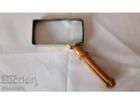 Old German magnifying glass with handle - Eschenbach - Made in Germany