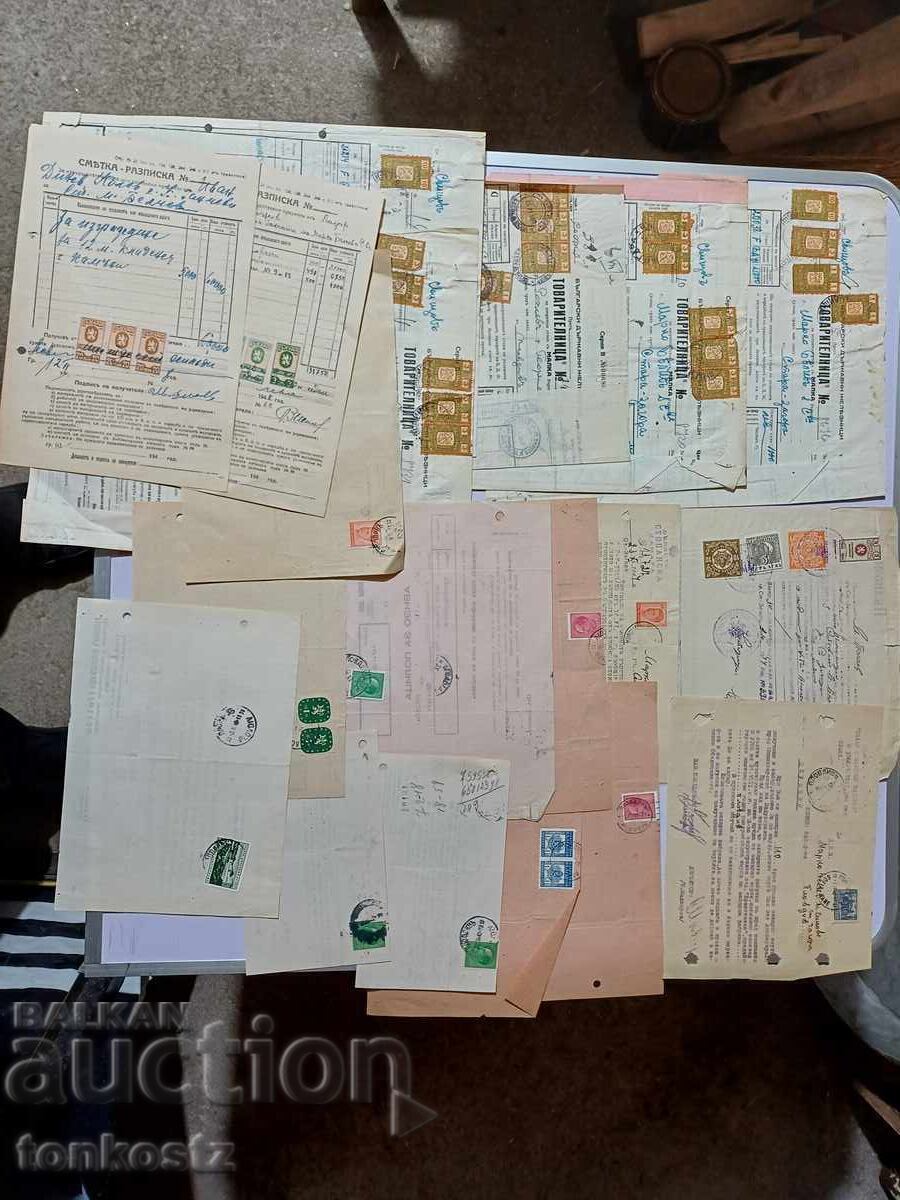 20 documents, invoices 1940. 20 documents, invoices 1940.