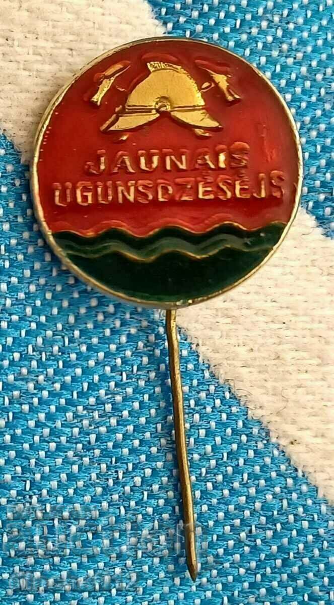 Auction  Fireman sign. Fire Department Latvia Jaunais VUGD ugunsdzēsējs