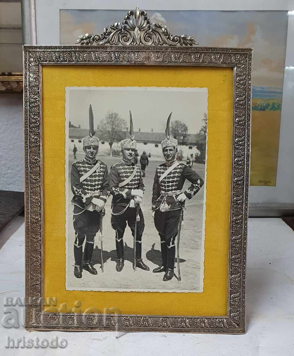 Rama foto frantuzeasca placata cu argint