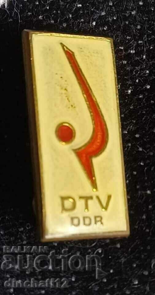 BADGE - Gimnastica Ritmica Germania DTV DDR BADGE - Gimnastica Ritmica Germania DTV DDR