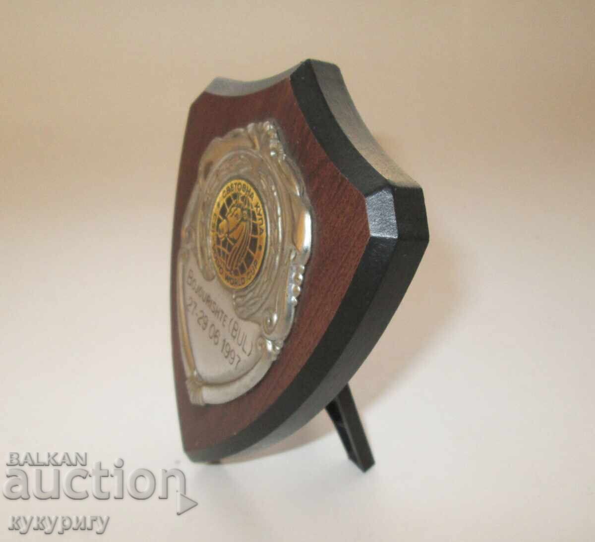 Tabletop medal plaque CSI Equestrian World Cup with price 45.00 BGN | € 23.01 Tabletop medal plaque CSI Equestrian World Cup with price 45.00 BGN | € 23.01