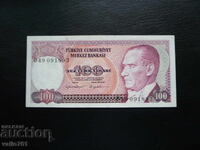 TURKEY 100 LIRA 1970/84 NEW UNC