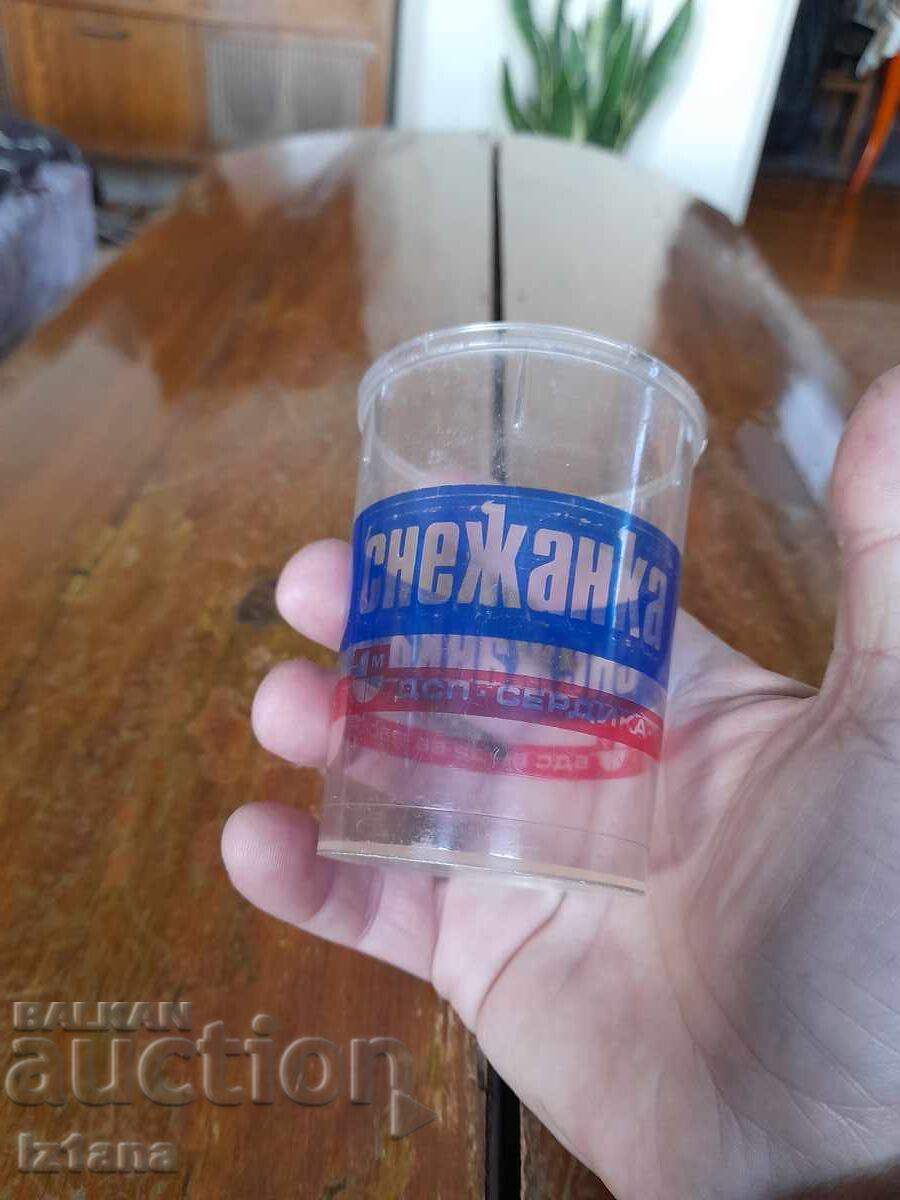 Old box, packaging of Snow White yogurt with price 14.00 BGN | € 7.16 Old box, packaging of Snow White yogurt with price 14.00 BGN | € 7.16