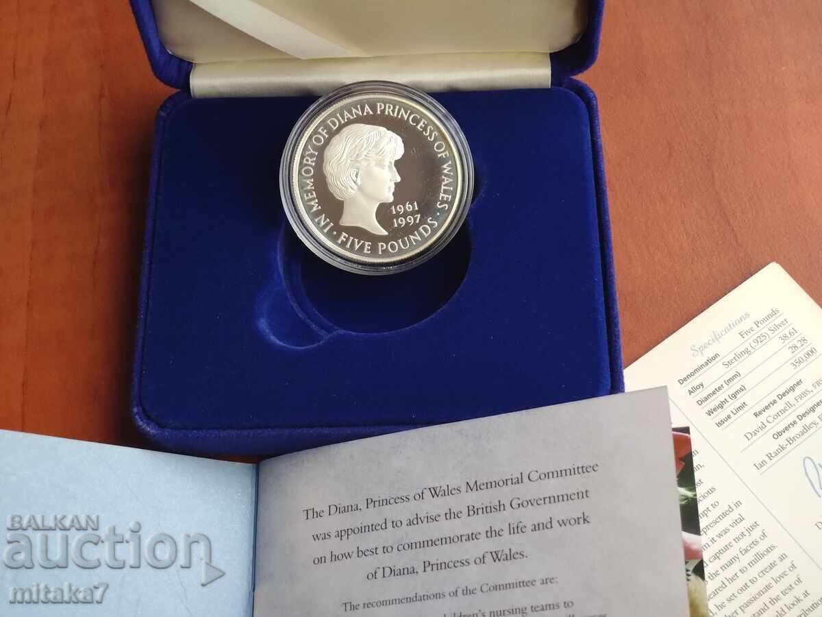 5 pounds 1997, silver, Great Britain - 5