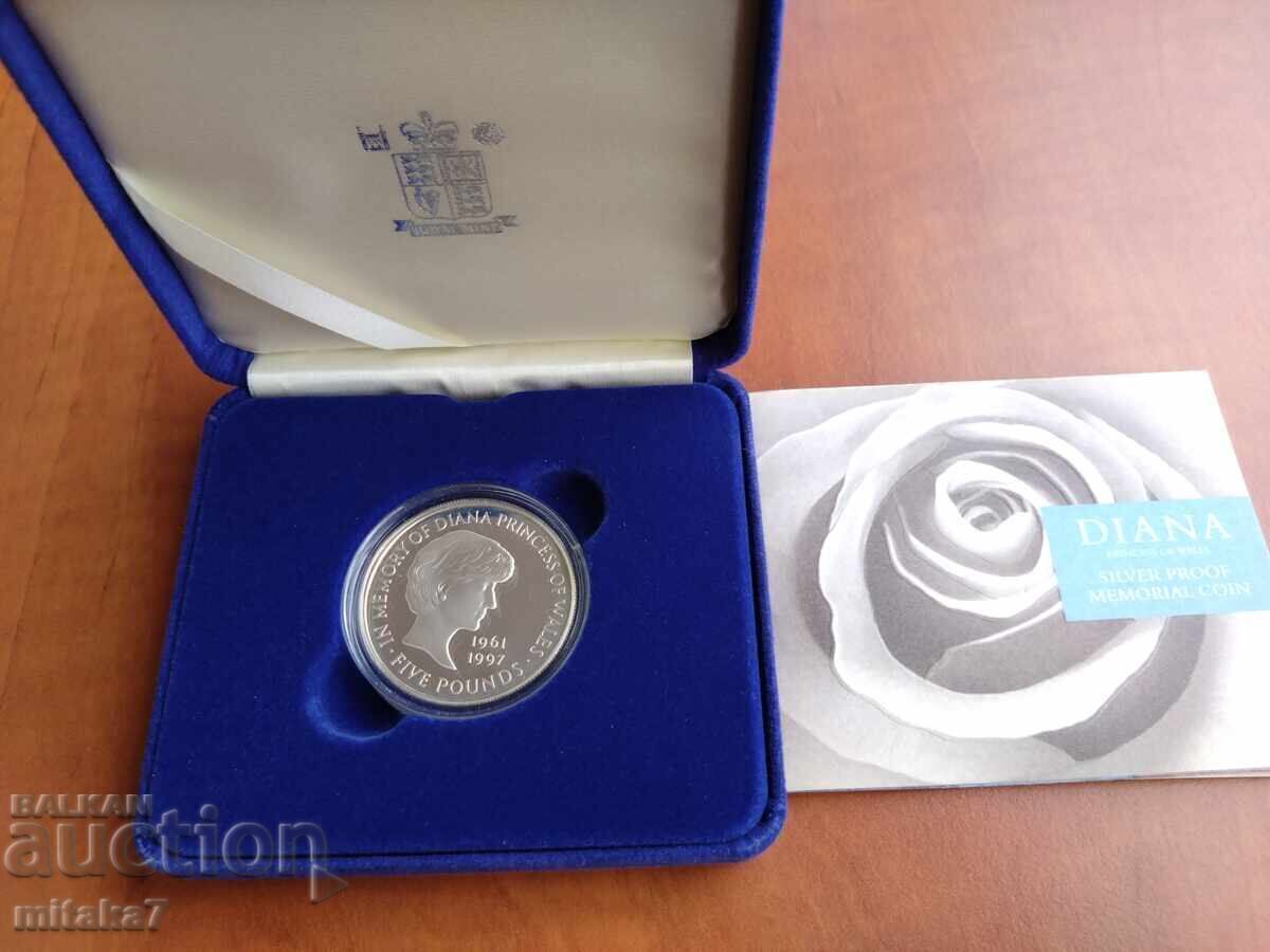 5 pounds 1997, silver, Great Britain