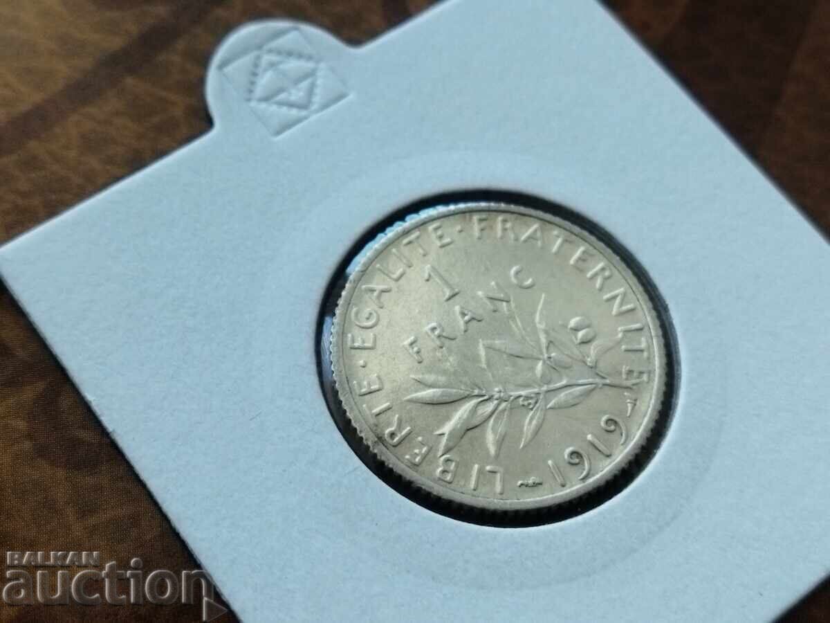 France silver coin 1 franc 1919 with price 16.00 BGN | € 8.18 France silver coin 1 franc 1919 with price 16.00 BGN | € 8.18