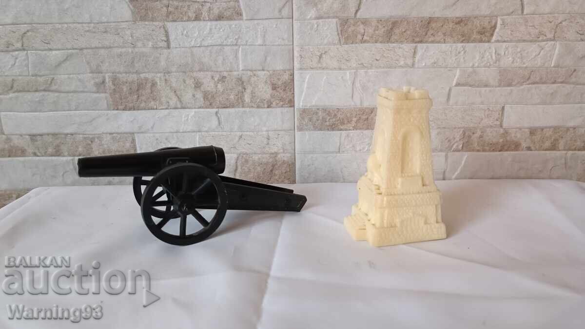Plastic figures - the Shipka monument and a cherry cannon ball - 5 Plastic figures - the Shipka monument and a cherry cannon ball - 5