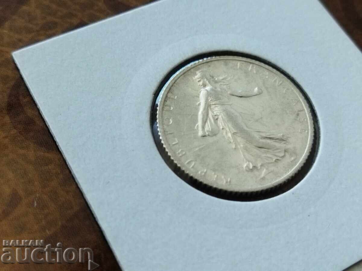 Delivery of France silver coin 1 franc 1918 Delivery of France silver coin 1 franc 1918