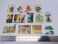 1974 14 pcs. SOC PICTURES OF GUM, Asterix and Others.