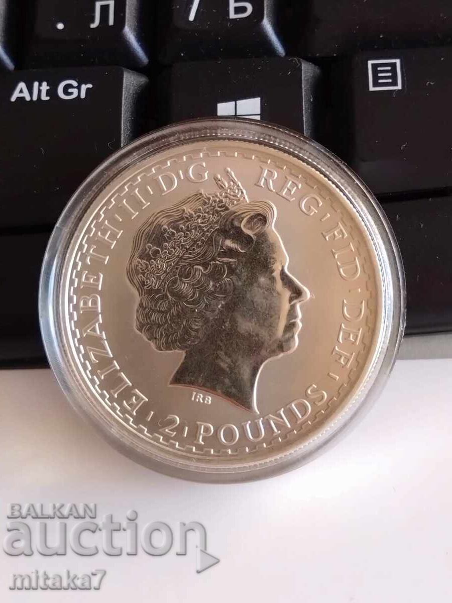 Сребърна монета Британия, 1999 година, Великобритания с цена 180.00 лв. | € 92.03