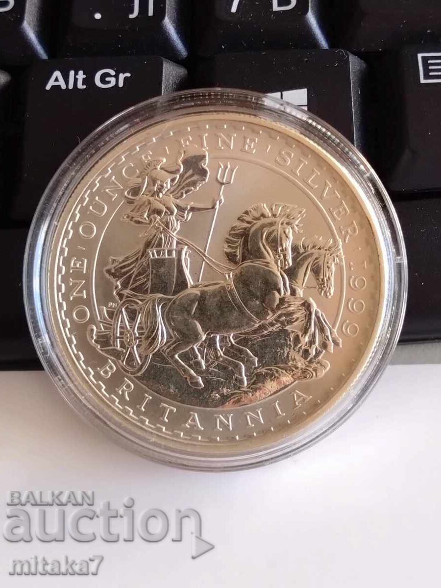 Сребърна монета Британия, 1999 година, Великобритания