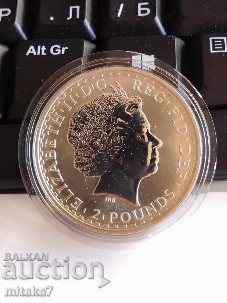 Ασημένιο νόμισμα Britannia, 2000, Μεγάλη Βρετανία με τιμή € 149.00 | 291.42 BGN