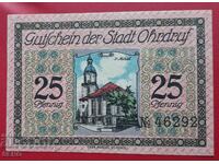 Banknote-Germany-Thuringia-Ordruff-25 pfennig 1921