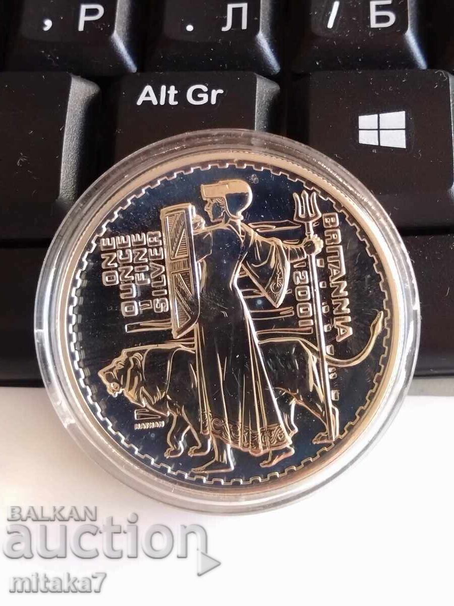 Silver coin Britain, 2001, Great Britain Silver coin Britain, 2001, Great Britain
