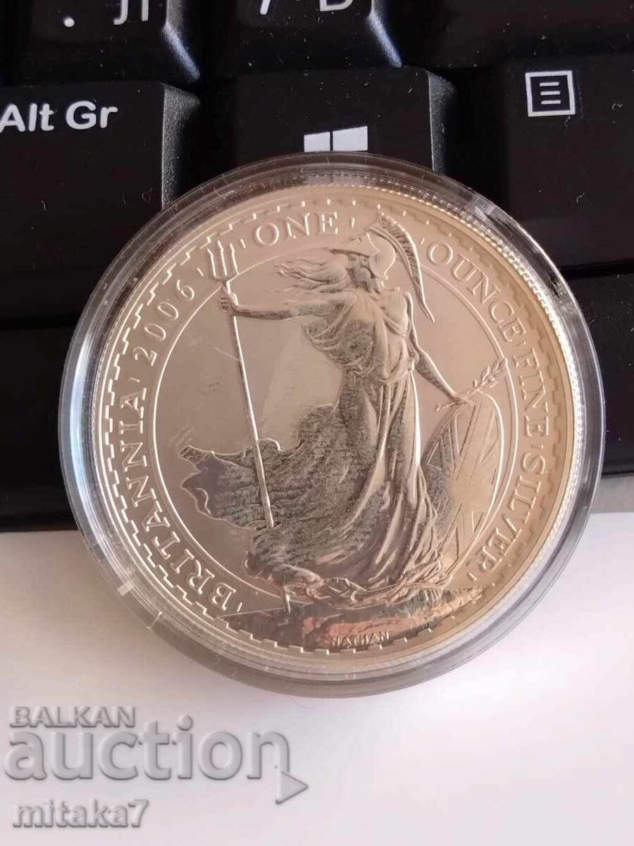 Silver coin Britannia, 2006, Great Britain