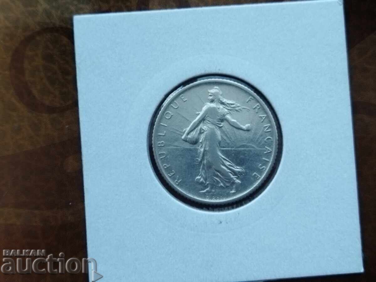 Auction France silver coin 1 franc 1909 Auction France silver coin 1 franc 1909