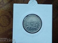 France silver coin 1 franc 1909