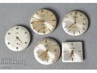 5 Old mechanical wristwatch machine SOBIOR,CIBEL,KROY